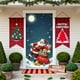 thumbnail image 4 of Uuiauoio Festive Christmas Door Cover with Design,Polyester Door Curtain for Holiday Home Decor, Seasonal Wall and Entryway Decoration for Parties and Family Gatherings,Festival Party Decoration, 4 of 6