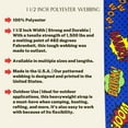thumbnail image 3 of Country Brook Design - Blue Super Dog Polyester Webbing (1 1/2 Inch, 10 Yards), 3 of 5