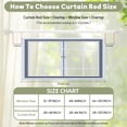thumbnail image 5 of KITBONIS Curtain Rod Set Retro Faux Wood Grain Leaf Carving DBL Curtain Rod Set Extendable Double Curtain Rod, 5 of 8