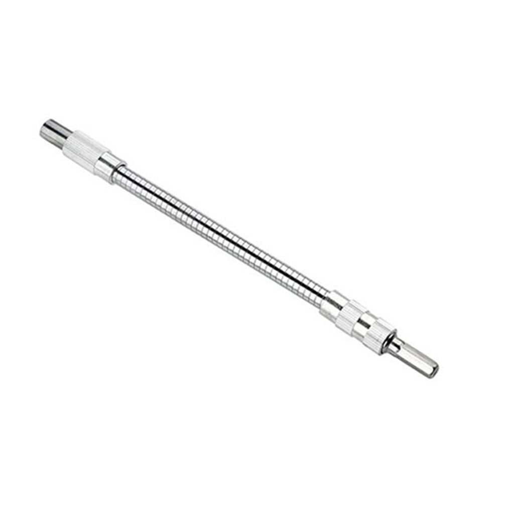 fastboy 150mm/200mm/300mm/400mm Metal Universal Charging Electric Drill Flexible Shaft 300 Degree Bending Shaft Bending Power Tool silver 200mm 1Set