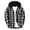 h701_Black, variant on Mens Hoodie Flannel Shirts Plaid Button Down Long Sleeve Hoodie Shacket with Pocket Fashion Casual Hooded Shirt, S-3XL