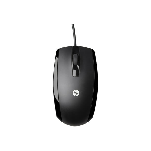 HP - Mouse - optical - 3 buttons - wired - USB - piano black - for ENVY Laptop; Spectre Laptop; Spectre x360 Laptop; Stream Laptop; Stream x360 Laptop