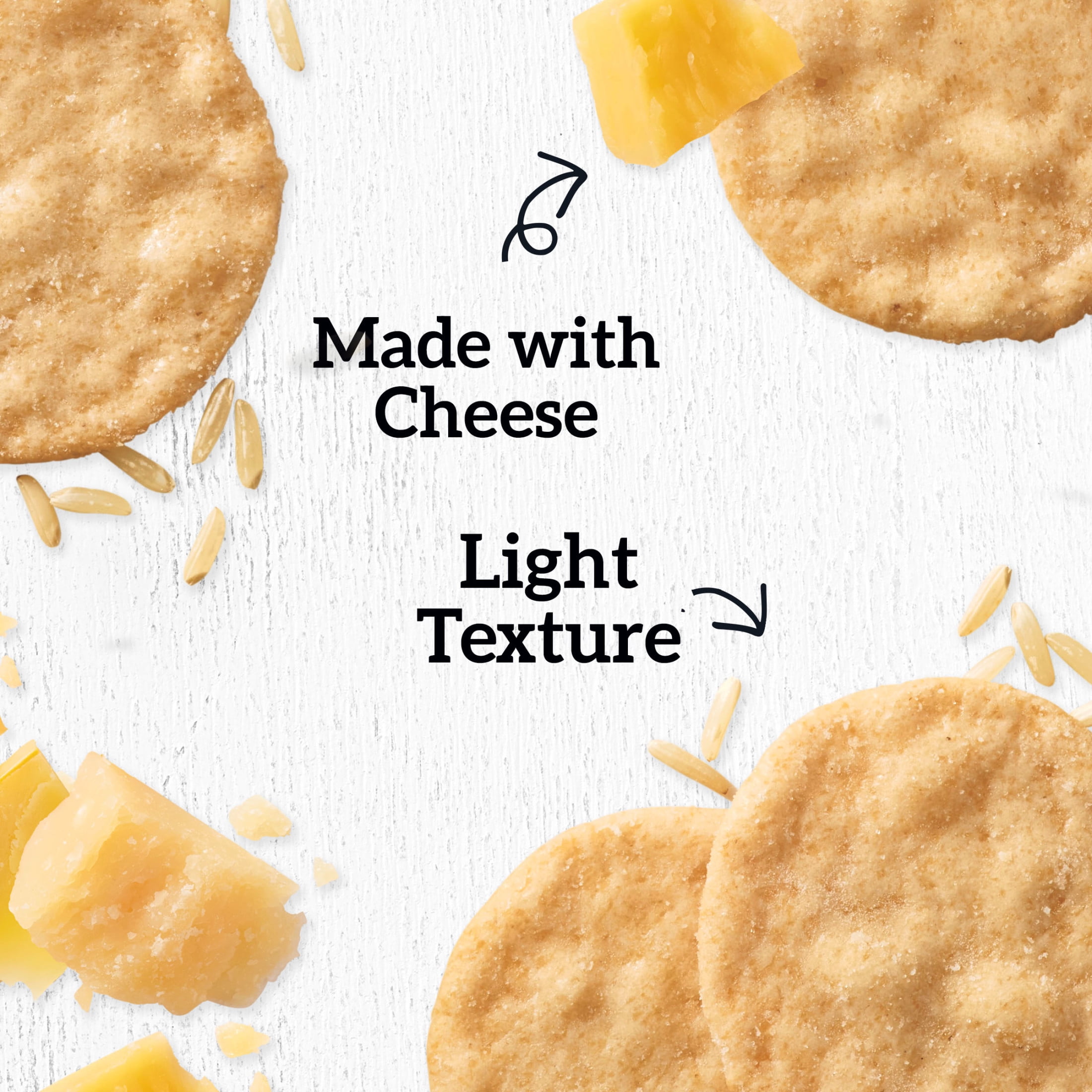 (3 pack) GOOD THINS Three Cheese Rice & Cheese Snacks Gluten Free Crackers, Snack Crackers, 3.5 oz