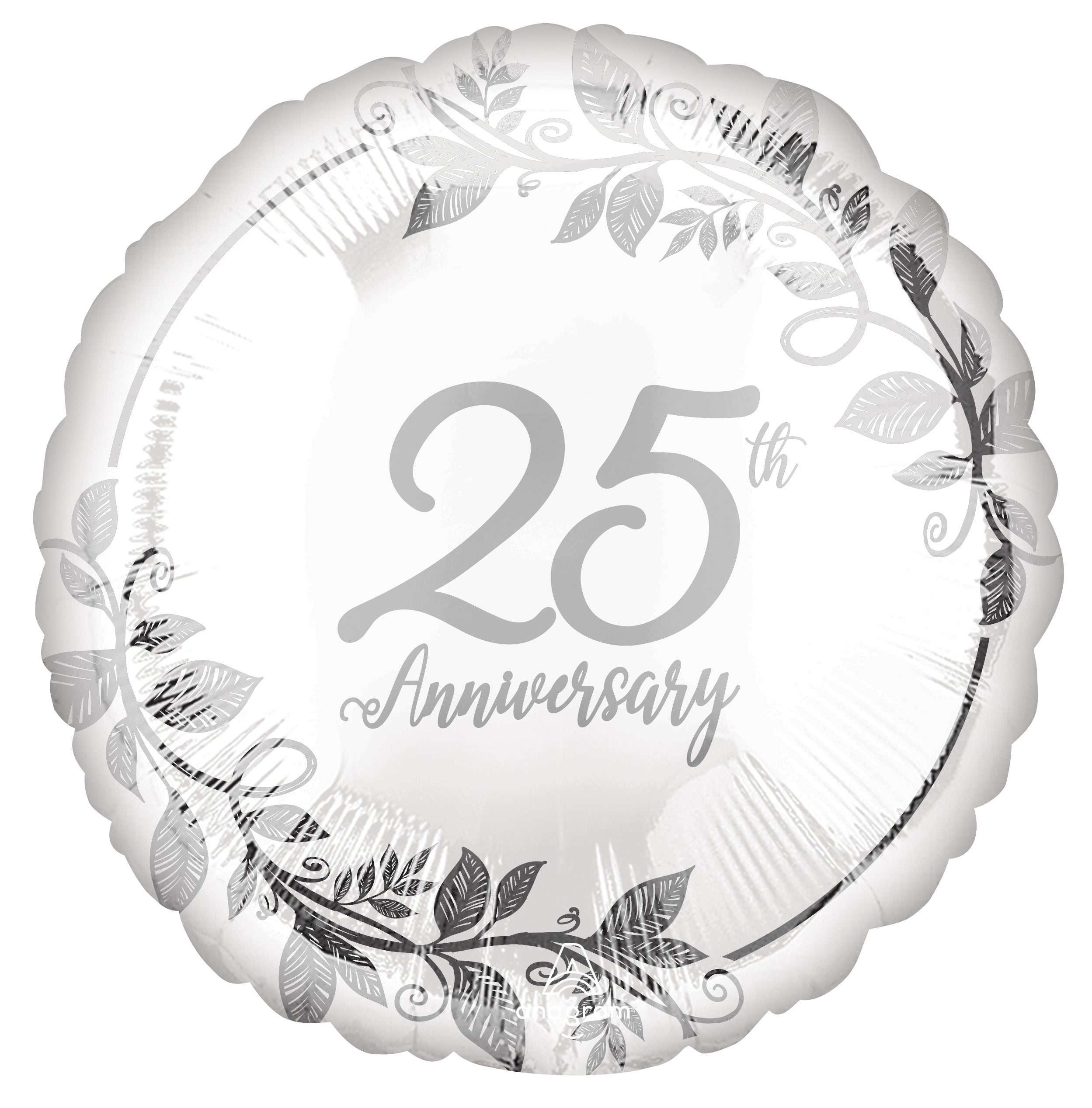 Ballon en Aluminium Exquis 25e Anniversaire – Décoration de Fête Ultime avec Temps de Flottaison Prolongé