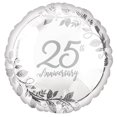 thumbnail image 1 of Ballon en Aluminium Exquis 25e Anniversaire – Décoration de Fête Ultime avec Temps de Flottaison Prolongé, 1 of 3