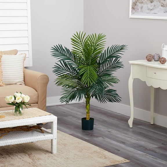 4ft Golden Cane Palm Artificial Tree
