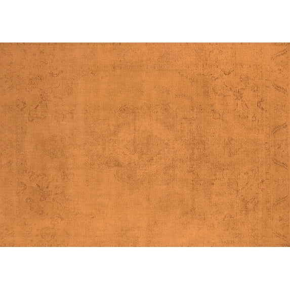 Ahgly Company Indoor Rectangle Oriental Orange Industrial Area Rugs, 5' x 8'