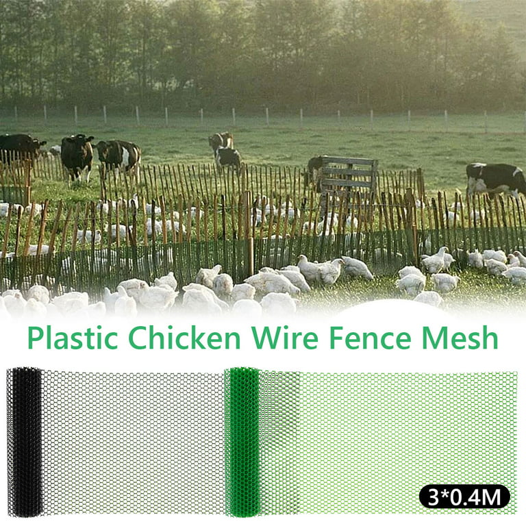 Garden Craft Plastic Vinyl Poultry Netting - Green - 36 x 300 in
