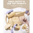 thumbnail image 2 of Juego de cocina de madera para niños Biticolor, 15 piezas, kit Montessori, color morado, 2 of 6