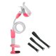 thumbnail image 1 of Soporte flexible para cámara de vigilancia infantil, base giratoria ajustable de 105 cm con cintas de sujeción, color rosa, fácil de instalar y transportar., 1 of 7