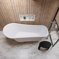 thumbnail image 6 of ALFI brand ABST66BM Black Matte Solid Surface Resin Bathroom / Shower Stool, 6 of 11