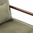 thumbnail image 6 of CQSXDA Mid Century Modern Accent Storage Chair Upholstered Fabric with Waist Cushion for Living Room or Bedroom, Antique Green, 6 of 11