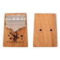 thumbnail image 1 of 17 Clé Kalimba Unique Conseil Acajou Pouce Piano Mbira Clavier Instrument Outil, 1 of 8