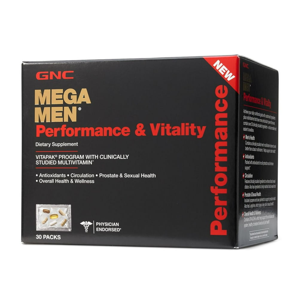 Product of GNC Mega Men Performance & Vitality Dietary Supplement, 30