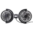 thumbnail image 1 of Ventilador De Coche De Doble Cabezal, Potente Viento ABS PP USB Ventilador De Refrigeración Del Asiento Trasero Del Coche De Bajo Consumo Para Exteriores, 1 of 7