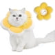 thumbnail image 1 of Collar de gato E, lindo cono de recuperación de flores para gatos Collar de cono de gato Cono de cuello de gato ajustable suave Cono cómodo para gatos Cachorros Collar isabelino después de Su, 1 of 5