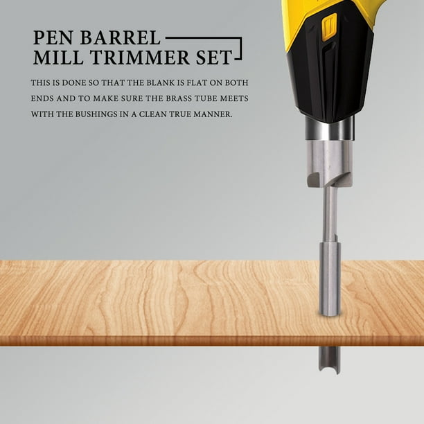 Pen Barrel Cutting Head Pen Barrel Mill Trimmer Set 7Pieces