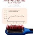 thumbnail image 4 of Cepillo alisador de pelo iónico de cerámica MEGAWISE Pro para salón de belleza en casa. Cepillo alisador con tecnología de calentamiento de 20 segundos, apagado automático, antiescaldaduras, voltaje d, 4 of 5