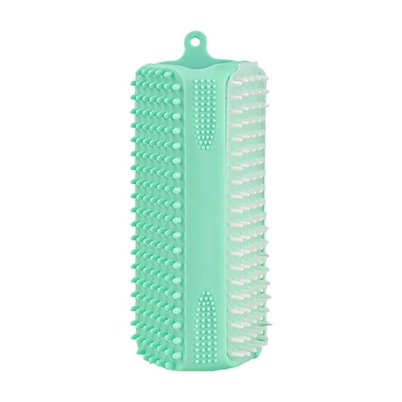 Silicone Pet Grooming Brush, 3-in-1 Bathing & Massaging Tool for Dogs & Cats, Loose Fur Remover, Gentle Scrubber