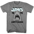 thumbnail image 1 of Jaws Gray White Graphite Heather Adult T-Shirt, 1 of 2