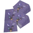 thumbnail image 3 of 40 hojas de servilletas, pañuelo de papel, patrón de Ramadán, 4 capas, muy absorbentes para cena de fiesta, color morado, 3 of 5