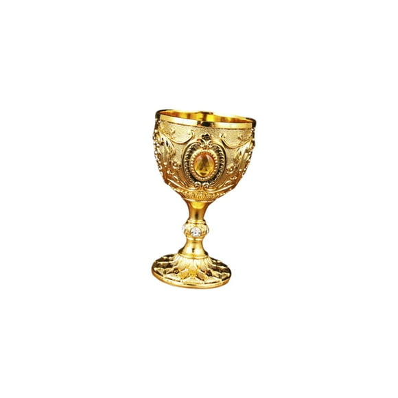 Copa de Metal de Estilo Medieval de 30ml, Altura Duradera, 70mm de Diámetro, 43mm para Boda, Regalo de Inauguración de La Casa, Adorno Estilo E perfecl Copa