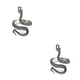 thumbnail image 4 of Qarigey Anillos Vintage Anillo de moda Aleación ajustable Joyas para hombres Plata / Serpiente Plata/Serpiente 2piezas Qarigey  CBP269101, 4 of 6