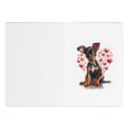 thumbnail image 3 of DistinctInk Greeting Card / Note Card - Valentine's Day Manchester Terrier Puppy - PACK of 10, 3 of 7