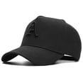 thumbnail image 2 of Gorra de béisbol de los hombres de verano Letra A Bordado Snapback Sombrero de algodón ajustable Sombrero de hip hop Gorras deportivas de camionero Sombreros para el sol hola suerte unisex, 2 of 2