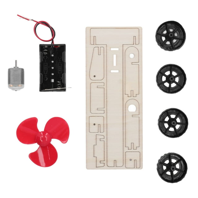 Kit De Bricolaje Para Coche De Viento Eléctrico, Fácil De Montar Kit De Bricolaje Para Coche De Madera Eléctrico Mejora La Creatividad Cultiva La Capacidad Práctica Para Jugar