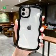 thumbnail image 3 of Funda de teléfono transparente a prueba de golpes para iPhone, carcasa dura de PC para iPhone 11, 12, 13, 14 Pro Max, X, XR, XS Max, 7, 8 Plus, 3 of 5