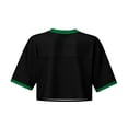 thumbnail image 5 of Soccer Cup 2026 Jersey Crop Tops JAMAICA Soccer with V Neck Short Sleeves Featuring Breathable Fabric for Game Day Parties Tailgating Events Beach Outings Green L, 5 of 5