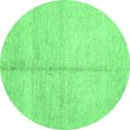 thumbnail image 1 of Ahgly Company Indoor Round Abstract Emerald Green Contemporary Area Rugs, 3' Round, 1 of 4