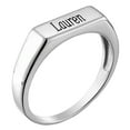 thumbnail image 2 of Personalized Planet Sterling Silver or Gold over Sterling Engraved Name Rectangle Ring ,Women's, 2 of 2