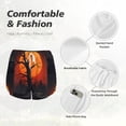 thumbnail image 4 of Bixox Women's Yellow Castle Sunset Tree pattern 2 in 1 Running Shorts - Lightweight Athletic Workout Gym Yoga Shorts Liner with Pockets - XX-Large, 4 of 5