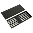 thumbnail image 6 of OUNONA 5 Pairs Stainless Steel Chopsticks Set with Portable Spiral Design for Kitchen and Household Use, 6 of 8