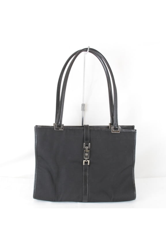 Pre-Owned GUCCI Jackie 002.1073 002214 Handbag, Nylon, Black, Women's