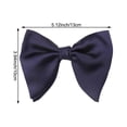 thumbnail image 2 of Men Big Bow Ties, Classic Solid Bowtie Adjustable Formal Neck Bowtie Tux Bowtie For Men Wedding Party Accessories, 2 of 7