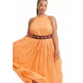 thumbnail image 3 of June & Vie Women's Plus Size Halter Eyelet Maxi Dress, 3 of 4