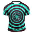 thumbnail image 1 of Wancir Chemises pour Hommes Liquidation Vente Hommes Mode Décontractée Imprimé Sport Manches Courtes Col Rond Blouses Chemises, 1 of 4