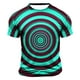 thumbnail image 2 of Mens Camisas de Manga Corta Impresión Casual Deportes Cuello Redondo Blusa, Poliéster Ligero para la Primavera Verano Al Aire Libre Uso Diario, 2 of 4