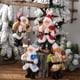 thumbnail image 2 of Bearachild Adornos Decoraciones Hechas De Materiales Joy To Family Papá Noel Decoraciones De Pie Muñeco Claus Kits de decoración para fiestas Beige, 2 of 6