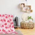thumbnail image 5 of Flamingo Fuzzy Flannel Blanket 60 x 50 Inch Pink Tropical Throw Blanket Flamingo Blanket for Home Chair Sofa Couch Bed, 5 of 6