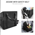 thumbnail image 6 of Dihmpor Car Seat Organizer - Passenger Seat Organizer, Collapsible Small Car Seat Storage Organizer for Console Front/Back, Automotive Backseat Organizer with Belt 4 Cup Holders for Kids Accessories, 6 of 6