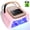 Pink, variant on Cordless Rechargeable UV LED Nail Lamp with Large Space, Handle and Foot Rest, Fast Curing Gel Nail Dryer with 4 Timers for Salon and Home