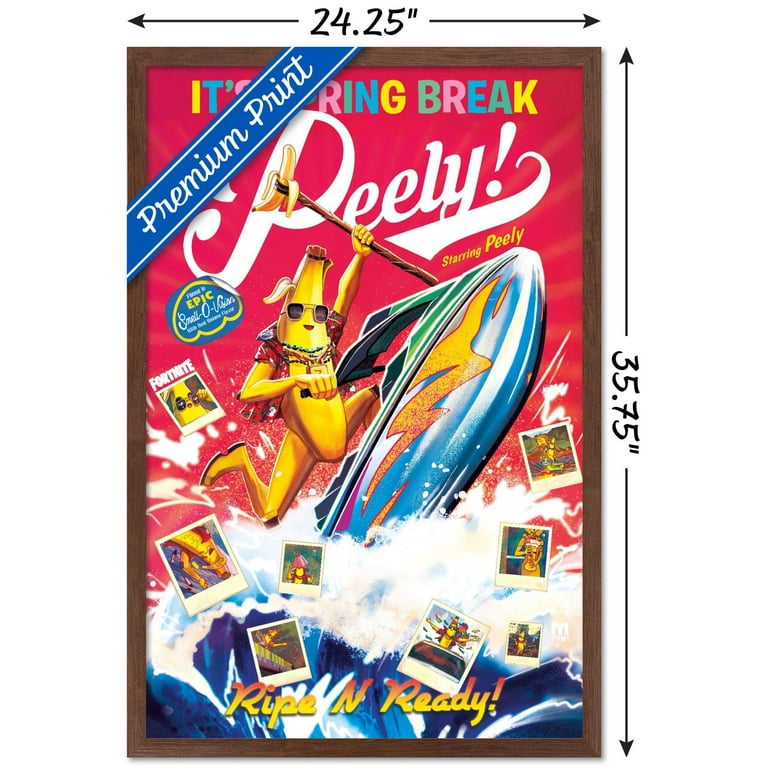 Fortnite - Marco D'Alfonso Spring Break Peely Wall Poster, 22.375