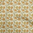 thumbnail image 1 of oneOone Viscose Chiffon Orange Fabric Floral Retro Sewing Craft Projects Fabric Prints By Yard 42 Inch Wide, 1 of 5