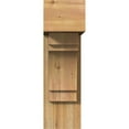 thumbnail image 2 of Ekena Millwork 8"W x 22"D x 26"H Merced Block Rough Sawn Bracket w/ Offset Brace, Western Red Cedar, 2 of 25