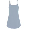thumbnail image 4 of Grrvtrz Women's Plus Size Camisole Spaghetti Strap Stretch Tops Summer Casual Loose Pleated Blouses Button Long Tank Tops, 4 of 4