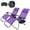 Purple, variant on Geniqua 2 PC Pink Zero Gravity Lounge Chairs Folding Outdoor Beach Patio Recliner Tray Holder